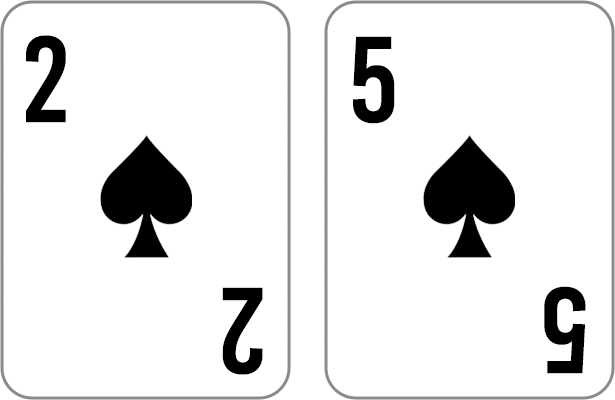 2 and 5 of spades