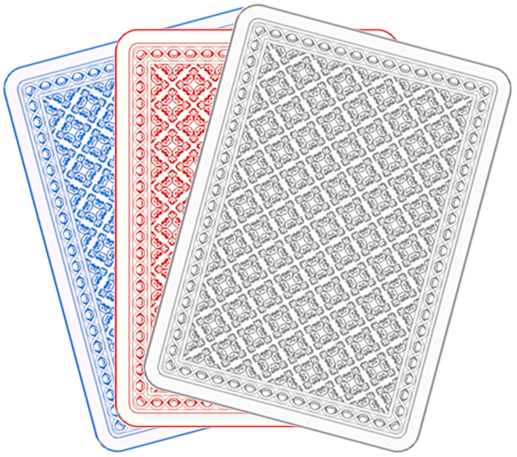 three poker cards back side