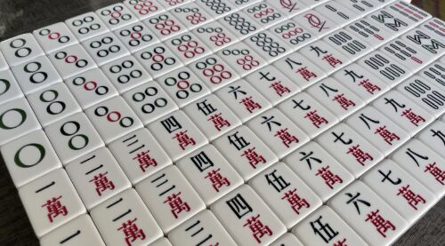 mahjong tiles numbered tiles