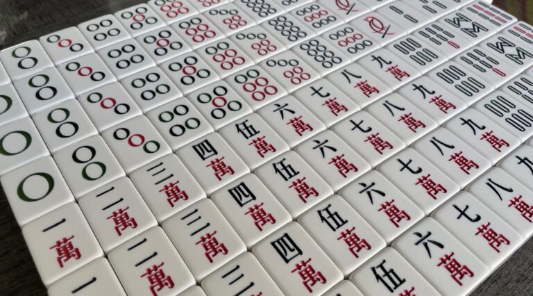 mahjong tiles numbered tiles